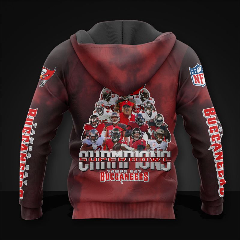 Super Bowl Champions 2021 Tampa Bay Buccaneers 3D Print Hoodie, T Shirt  TBB42214d - RobinPlaceFabrics