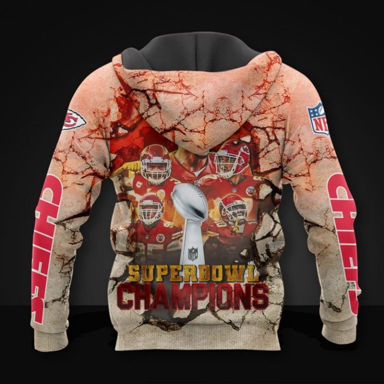 Super Bowl Champions Kansas City Chiefs 3D Print Hoodie, T Shirt