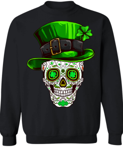 Irish Costume Sugar Skull St Patricks Day Shirt ( T-shirt, Ls, Hoodie)
