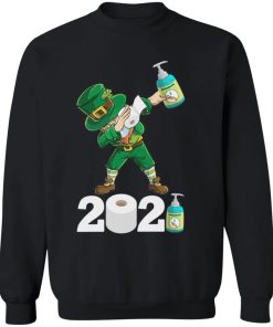St Patrick’s Day Dabbing Leprechaun Social Distancing Toilet Paper 2021 Quarantine Shirt ( T-shirt, Ls, Hoodie)