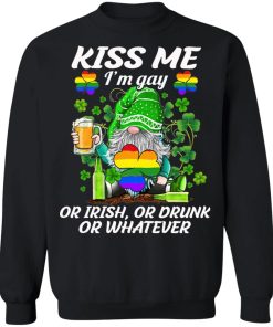 Kiss Me I’m Gay Or Irish Or Drunk Or Whatever L G B T St Patrick’s Day Irish Gnome Shirt ( T-shirt, Ls, Hoodie)