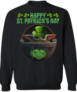Happy St Patrick’s Day Baby Yoda Shirt ( T-shirt, Ls, Hoodie)