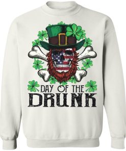 Day of The Drunk American Flag Skull Patrick’s Day Shirt ( T-shirt, Ls, Hoodie)