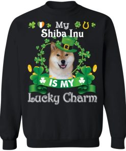 My Shiba Inu Dog Is Lucky Charm Leprechaun St Patrick Day Shirt ( T-shirt, Ls, Hoodie)