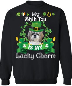 My Shih Tzu Dog Is Lucky Charm Leprechaun St Patrick Day Shirt ( T-shirt, Ls, Hoodie)