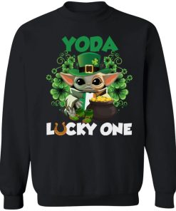 Leprechaun Yoda Lucky One Golden Horseshoe St Patrick’s Day Shirt ( T-shirt, Ls, Hoodie)