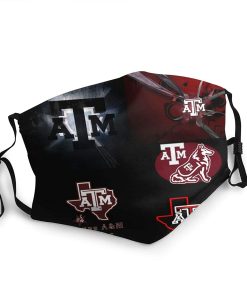 Texas A&m Aggies Face Mask With PM2.5 Filter Sheet