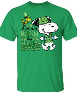 St Patricks Day Snoopy I’m Not Irish But Kiss Me Anyway Shirt ( T-shirt, Ls, Hoodie)