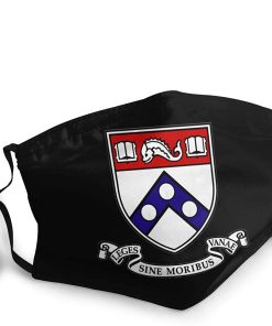 University Of Pennsylvania Leges Sine Moribus Vanae Face Mask With PM2.5 Filter Sheet University Of Pennsylvania Leges Sine Moribus Vanae Face Mask With PM2.5 Filter Sheet