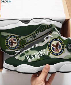 Us Army Veteran Camouflage Jordan 13 Shoes – JD13 Sneakers Am0201