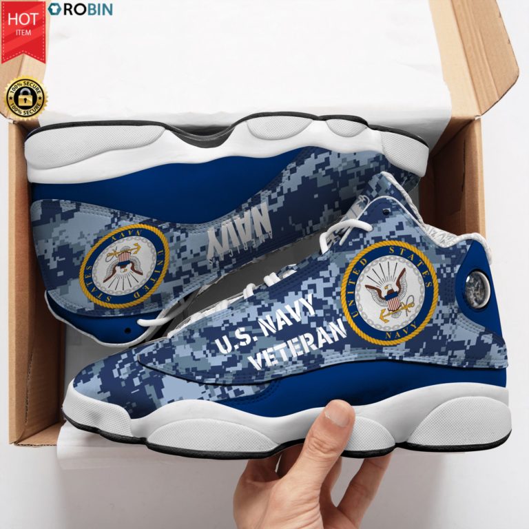 Us Navy Veteran Camouflage Air Jordan 13 Sneakers – JD13 Shoes