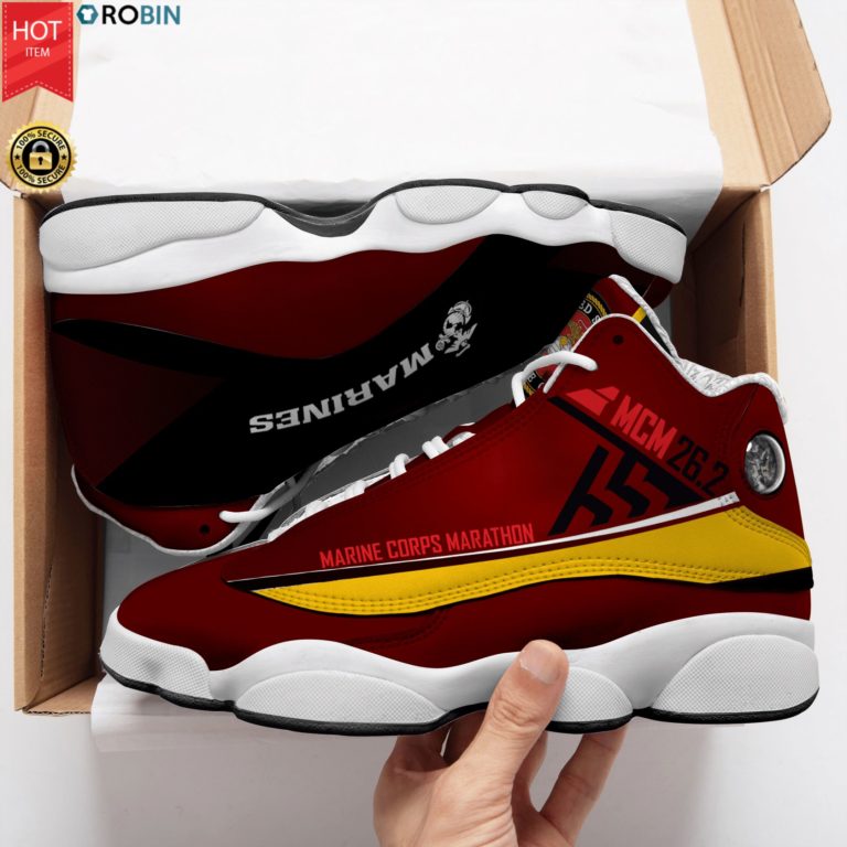 Usmc Veteran Marine Corps Marathon Air Jordan 13  Sneakers – JD13 Shoes