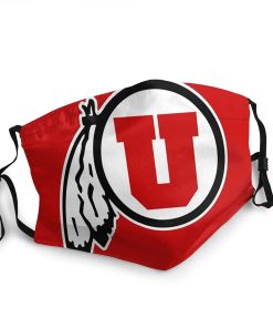 Utah Utes Football Face Mask With PM2.5 Filter Sheet Utah Utes Football Face Mask With PM2.5 Filter Sheet