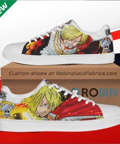 Vinsmoke Sanji One Piece Custom Stan Smith Shoes Vinsmoke Sanji One Piece Custom Stan Smith Shoes