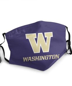 Washington Huskies Football Face Mask With PM2.5 Filter Sheet Washington Huskies Football Face Mask With PM2.5 Filter Sheet