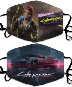 Welcome To Cyberpunk 2077 Face Mask With PM2.5 Filter