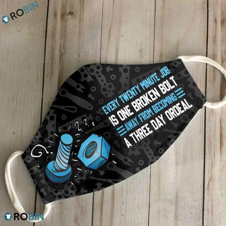 A Three Day Ordeal 3D Full Print Face Mask
