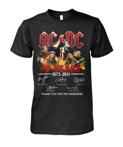 AC DC 48 Years 1973 2021 Signature Thank You For The Memories Shirt AC DC 48 Years 1973 2021 Signature Thank You For The Memories Shirt