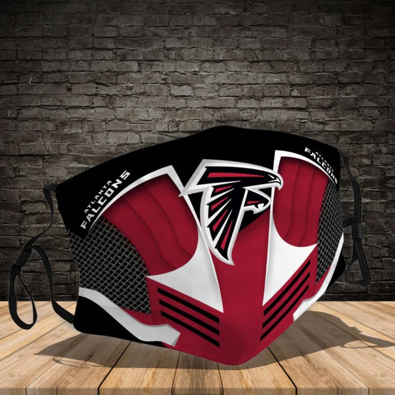 Atlanta Falcons Football Team Face Mask with PM2.5 Filter Sheet
