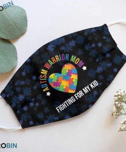 Autism Warrior Mom 3D Full Print Face Mask