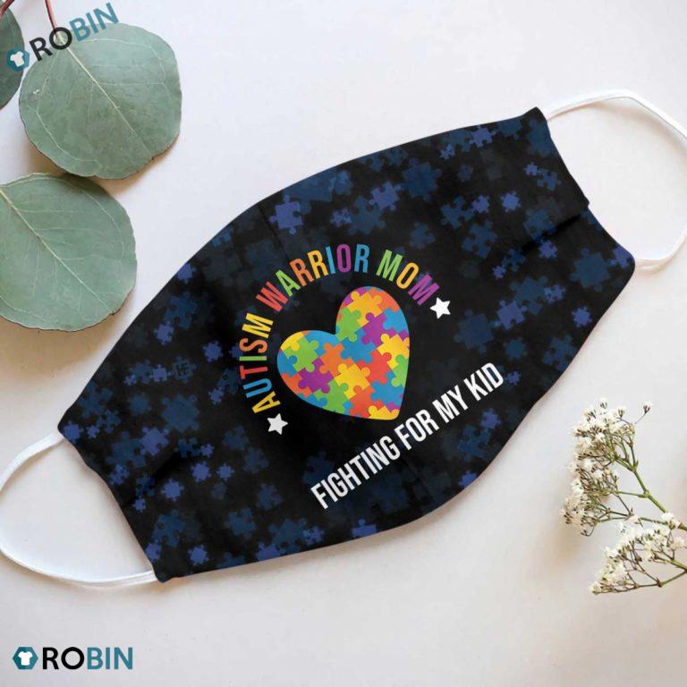 Autism Warrior Mom 3D Full Print Face Mask