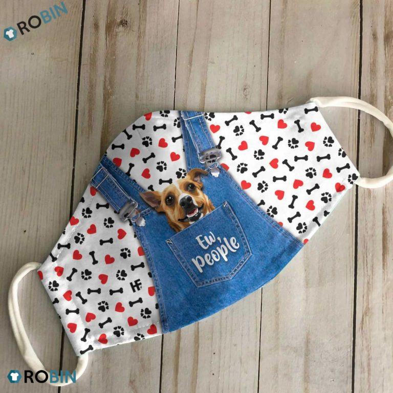Dog Ew People 3D Full Print Face Mask