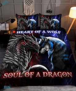 Dragon heart of a wolf, soul of a dragon bedding set Dragon heart of a wolf, soul of a dragon bedding set
