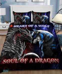 Dragon-heart-of-a-wolf-soul-of-a-dragon-bedding-set