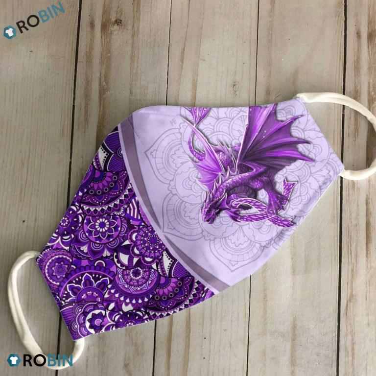 Fibromyalgia Warrior Breast Cancer Awareness 3D Full Print Face Mask