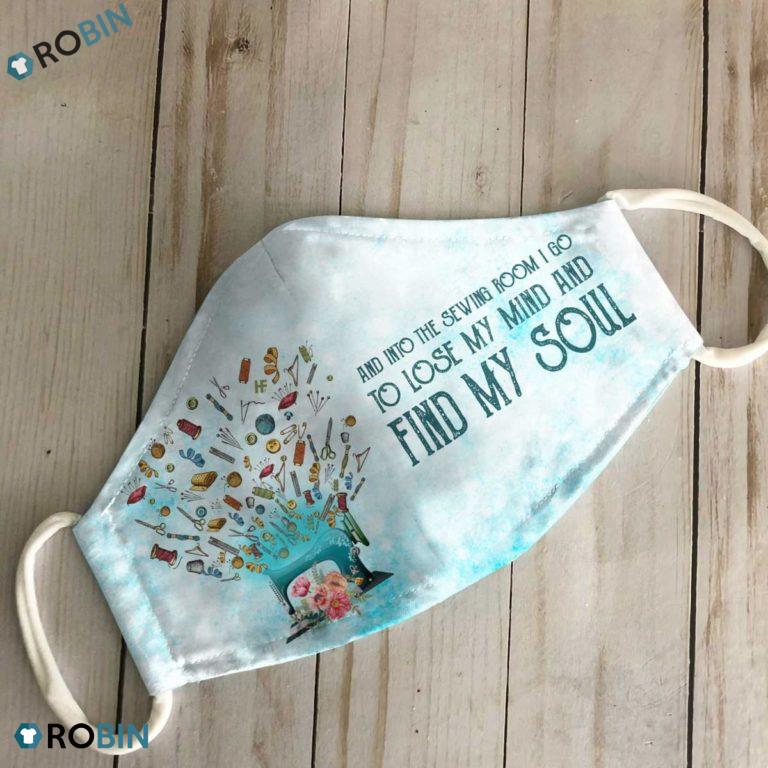 Into The Sewing Room Sewing 3D Full Print Face Mask