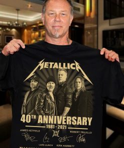 Metallica 40th Anniversary 1981 2021 Signature Thank You For The Memories