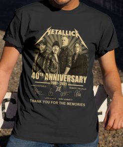 Metallica 40th Anniversary 1981 2021 Signature Thank You For The Memories T-shirt, Hoodie Metallica 40th Anniversary 1981 2021 Signature Thank You For The Memories T-shirt, Hoodie