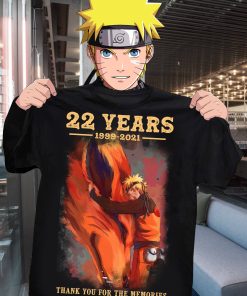 Naruto 22 Years 1999-2021 Thank You For The Memories Shirt