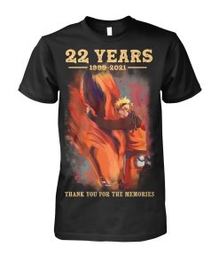 Naruto 22 Years 1999-2021 Thank You For The Memories Shirt