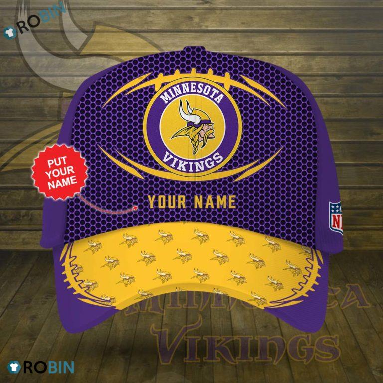Personalized Minnesota Vikings Football All Over Print Cap
