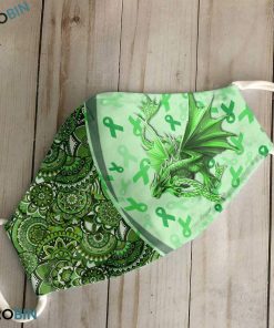 Ribbon Dragon Warrior Mental Health Awareness 3D Full Print Face Mask