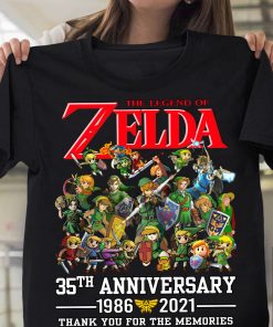 The Legend Of Zelda 35th Anniversary 1988 2021 Thank You For The Memories Shirt