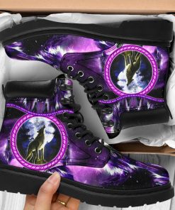 Wolf Native American All-Season Boots – Custom Timberland Boots Wolf Native American All-Season Boots – Custom Timberland Boots