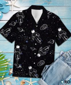 Astronaut Galaxy Hawaiian Shirt