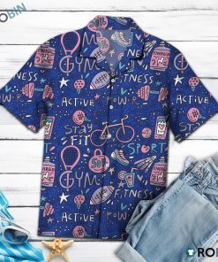 Gym Girl Hawaiian Shirt, Button-up T-shirt