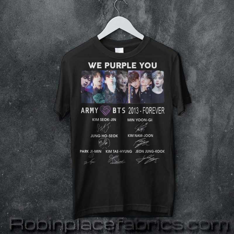 bts we purple you t shirt