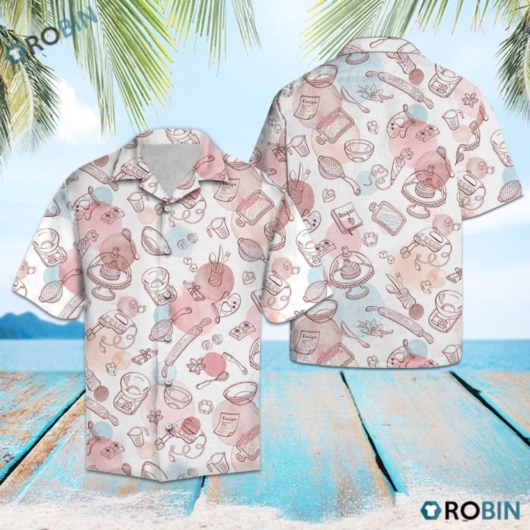 Baking Life Hawaiian Shirt, Button-up T-shirt