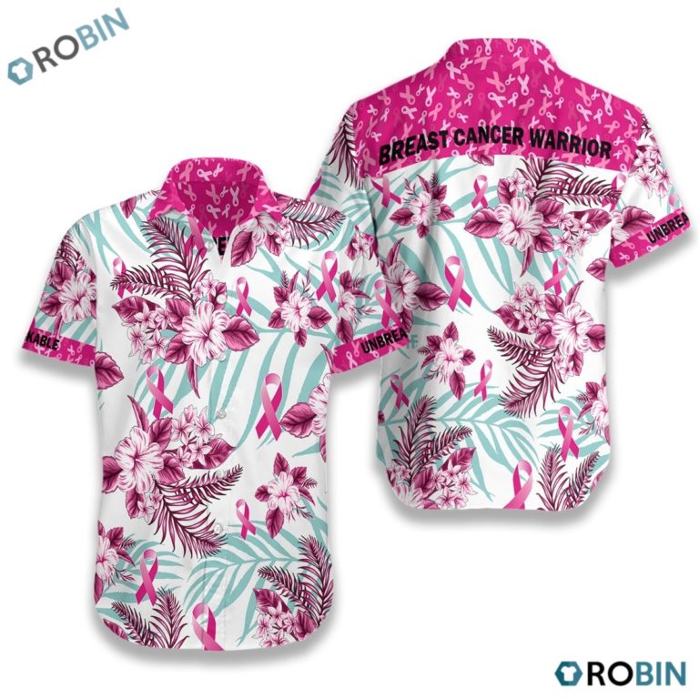 Breast Cancer Hawaiian Hawaiian Shirt, Button-up T-shirt