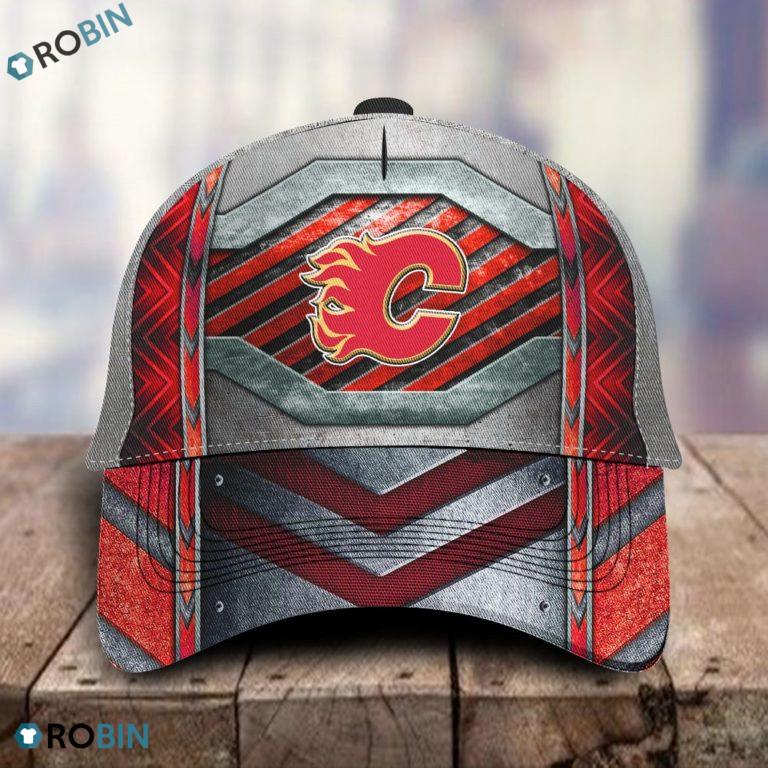 Calgary Flames Team Full Print Hat, Cap