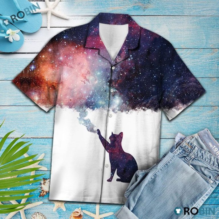 Cat Galaxy Hawaiian Shirt