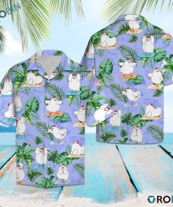 Chicken Yoga  Hawaiian Shirt