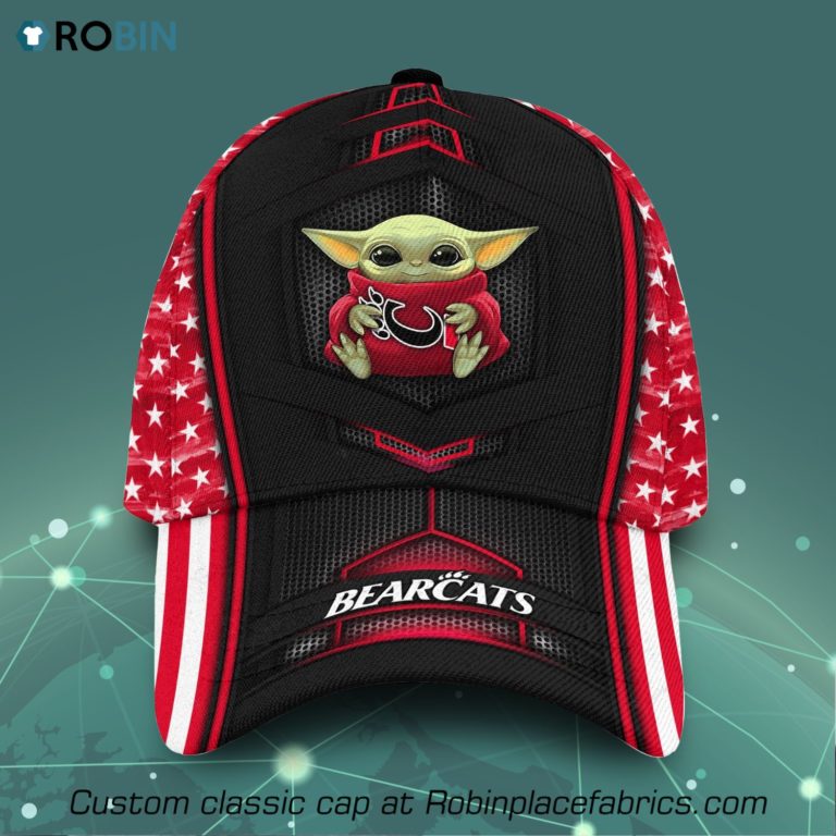 Baby Yoda Hug Cincinnati Bearcats 3D Printed Cap, Hat