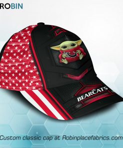 Baby Yoda Hug Cincinnati Bearcats 3D Printed Cap, Hat