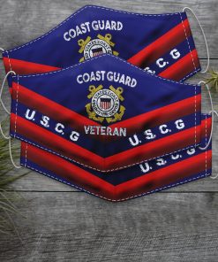 Coast Guard Veteran Military Face Mask