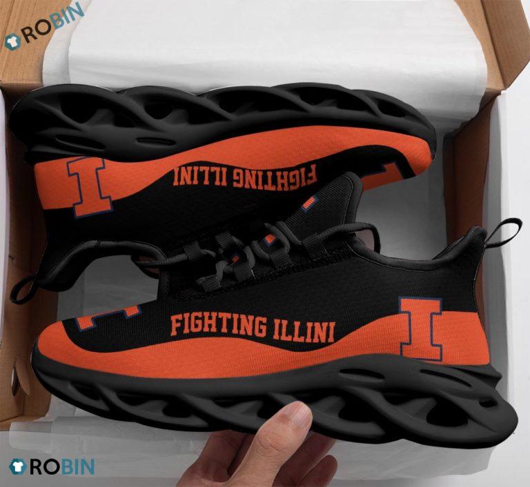Custom Illinois Fighting Illini Team Shoes